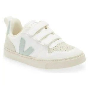 VEJA Kids' Small V-10 Sneaker in White Matcha, Size US 3, Retail $115